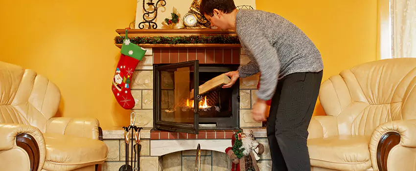 Rusted Metal Fireplace Restoration in Winchester, Kentucky